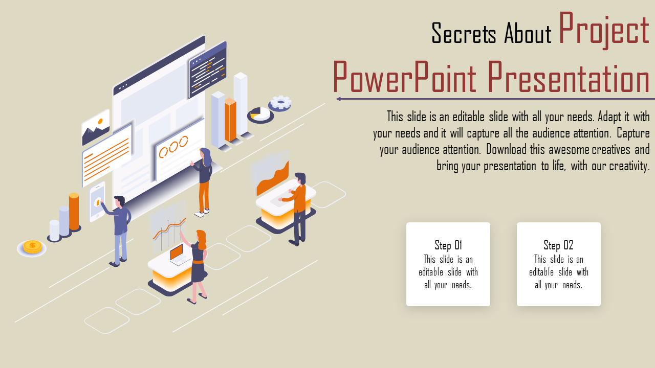 Attractive Project PowerPoint Presentation Template